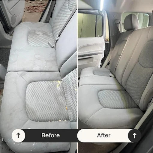 Interior Seat Cleaning Before & After