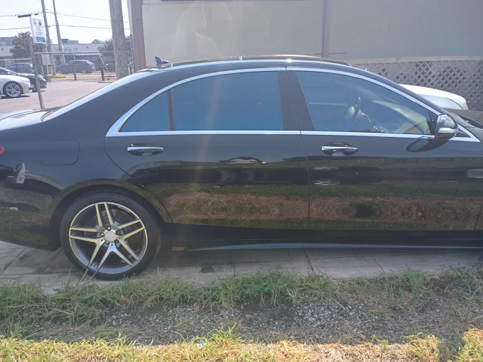 Black Mercedes Sedan Detail